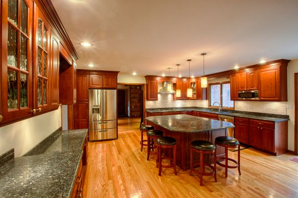 Cherry Kitchen Cabinet Repair in New Braunfels